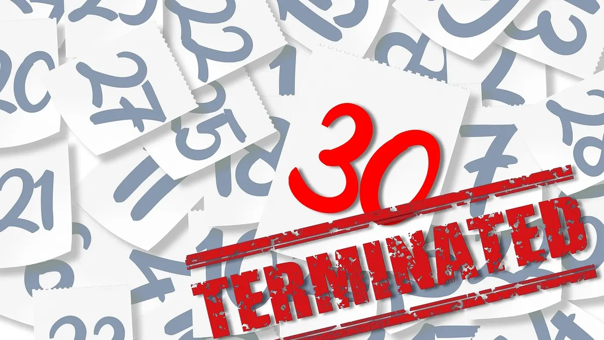 Résiliation 31 date limite de licenciement